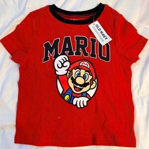 Super Mario Toddler T-Shirt 12–18M Old Navy Kids Shirt Red Nintendo Baby Clothes